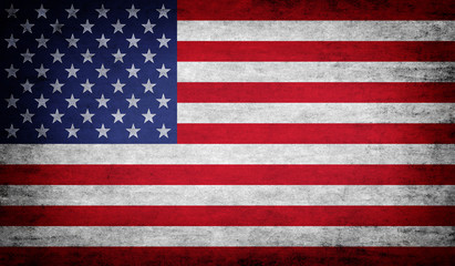 Wall Mural - Grunge USA Flag