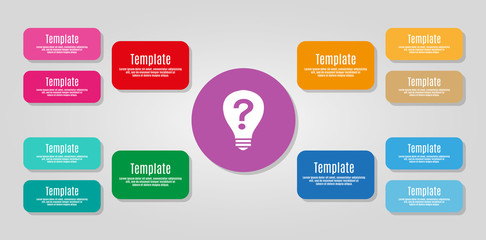 Poster - Business concept with options, parts, steps or processes