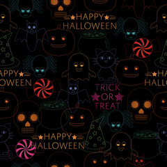 Poster - halloween pattern