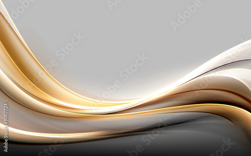 Naklejka - mata magnetyczna na lodówkę Gold Abstract Background