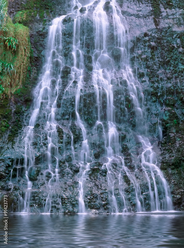 Obraz w ramie Karekare falls, North Island, New Zealand