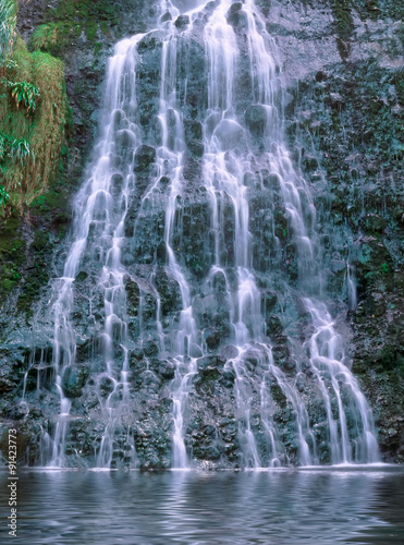 Naklejka - mata magnetyczna na lodówkę Karekare falls, North Island, New Zealand