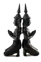 Thai Teppanom Angel Statuettes Closeup