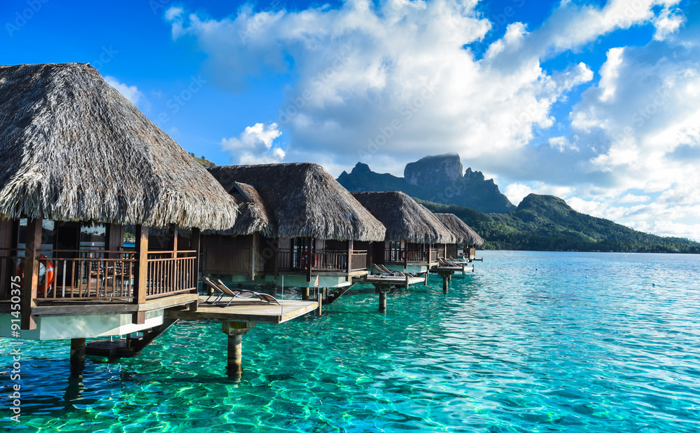 Vista Bungalow Bora Bora - obrazy, fototapety, plakaty 