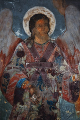  Fragment of an ancient painting in the Temple