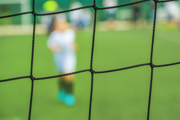 Wall Mural - Kids playing soccer