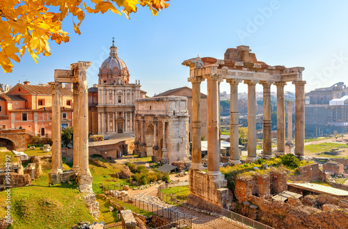 Tapeta ścienna na wymiar Roman ruins in Rome, Forum