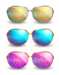 Set of disco glasses