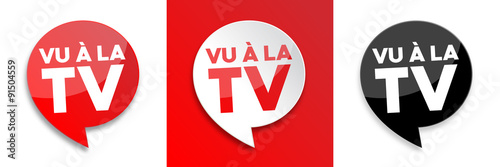 Vu A La Tv Stock Vektorgrafik Adobe Stock