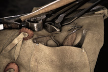 Farrier Tools With Shallow Depth Of Field