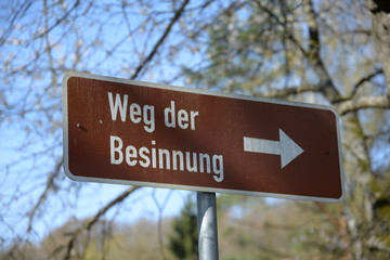 Poster - Weg der Besinnung