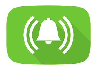 Fototapete - alarm flat design modern icon
