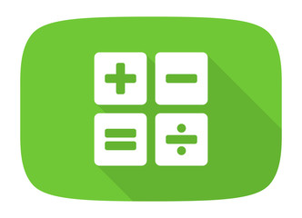 Poster - calculator flat design modern icon