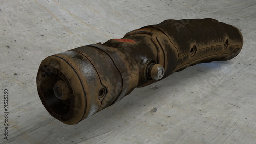 Cuadros en Lienzo Worn and Rusty Vintage Lightsaber