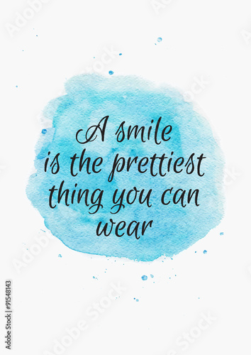 Inspiring Quote on Watercolor Background Buy this stock Inspiring Quote on Watercolor Background Buy this stock