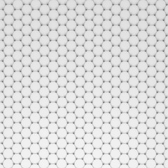 Poster - Carbon molecular structure grid background isolated on white