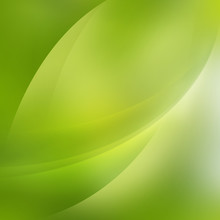 Abstract Bright Green Curve Background