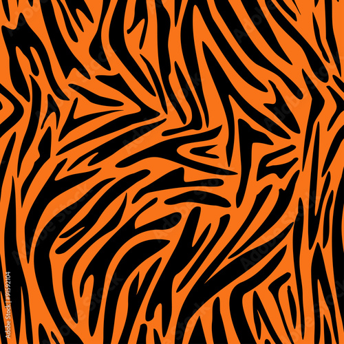 Stoffe zum Nähen Abstrakte Tierhaut Muster. Zebra, Tigerstreifen. Nahtlose Tiger Hintergrundtextur. Stoff-Design.
