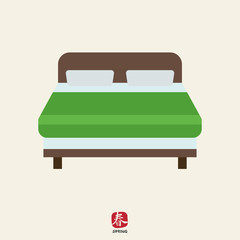 Sticker - Double bed icon