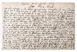 © LiliGraphie - Post mail with french handwritten text. Grunge paper texture