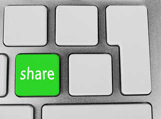 Sticker - Close up of Share keyboard button