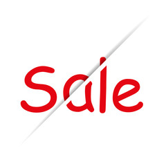 Canvas Print - text sale unusual background white beautiful and stylish