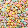 colorful of origami lucky stars