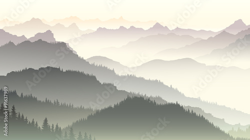 horizontal-illustration-of-twilight-in-forest-hills
