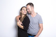 © Louis-Paul Photo - beautiful young couple portrtait in studio