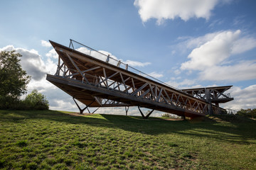 Canvas Print - viewing point in koblenz germany