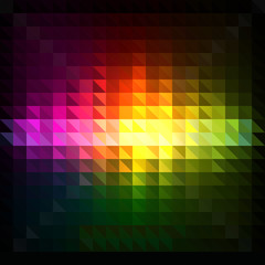 Wall Mural - Abstract background with triangles. Colorful