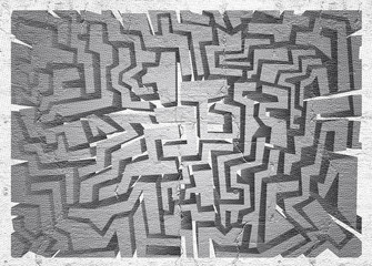 Wall Mural - Surface maze