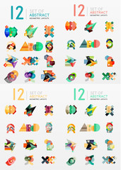  Modern geometric design temlates, universal diagram, banner