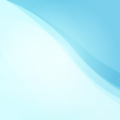 Wall Mural - light blue waves