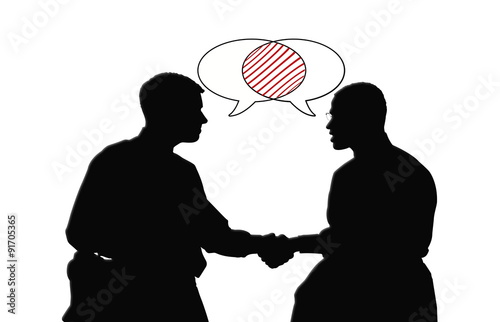 Acuerdo Dandose La Mano Siluetas Fondo Blanco Buy This Stock Illustration And Explore Similar Illustrations At Adobe Stock Adobe Stock
