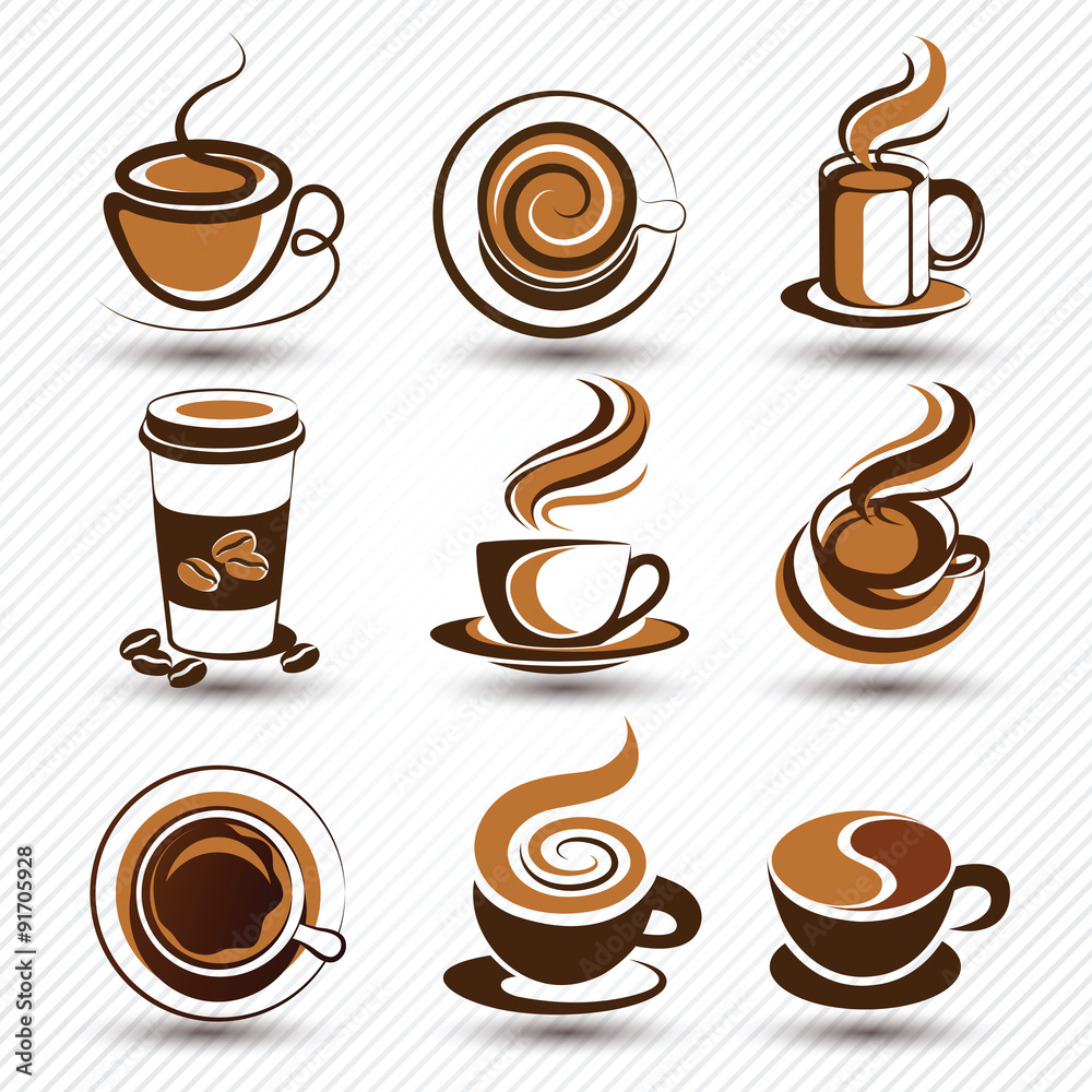 Vector Cup coffee cup Stock Vector | Adobe Stock