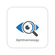 Leinwandbild Motiv Ophthalmology and Medical Services Icon. Flat Design.