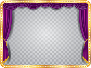 Wall Mural - transparent purple stage