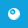 © ylivdesign - Pool ball icon, simple