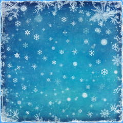 Abstract Christmas background with snowflakes