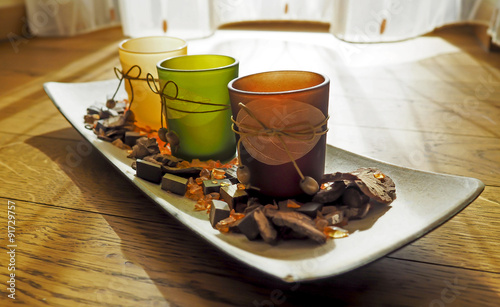 Candle Glass Decoration Potpourri Buy This Stock Photo And