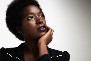 Wall Mural - dreaming black woman