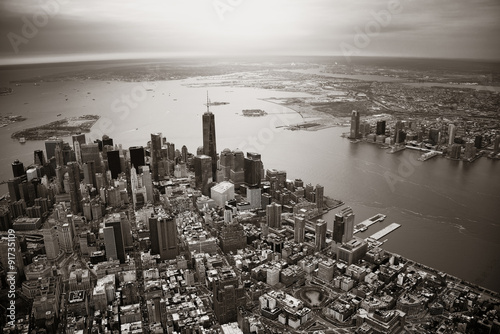 Fototapeta na wymiar Manhattan aerial