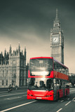 Fototapeta Big Ben - Bus in London