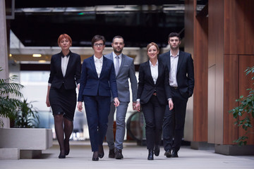 business people team walking