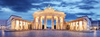 canvas print picture - Brandenburg Gate, Berlin, Germany - panorama