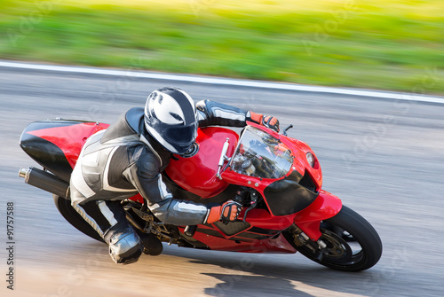 Naklejka - mata magnetyczna na lodówkę Motorcycle rider