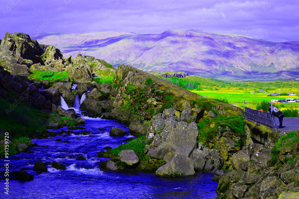 Natura Islandii - obrazy, fototapety, plakaty 