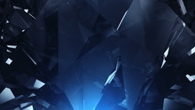 Abstract 4K Blue Diamond Loopable Background Closeup