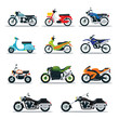 Motorcycle Riders, Bikers, Multicolor